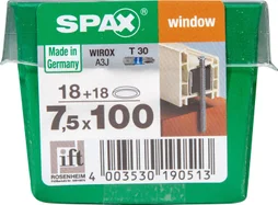 Lot De 18 Vis Acier Tête Fraisée Torx Spax, Diam.7.5 Mm X L.100 Mm