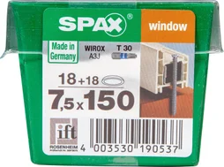 Lot De 18 Vis Acier Tête Fraisée Torx Spax, Diam.7.5 Mm X L.150 Mm