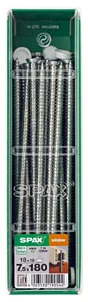 Lot De 18 Vis Acier Tête Fraisée Torx Spax, Diam.7.5 Mm X L.180 Mm