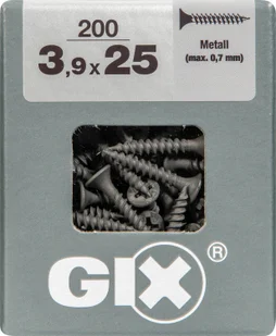 Lot De 200 Vis Acier Tête Fraisée Pozidriv Spax, Diam.3.9 Mm X L.25 Mm