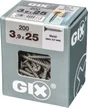 Lot De 200 Vis Acier Tête Fraisée Pozidriv Spax, Diam.3.9 Mm X L.25 Mm