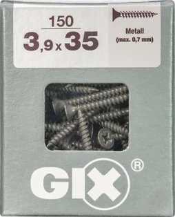 Lot De 150 Vis Acier Tête Fraisée Pozidriv Spax, Diam.3.9 Mm X L.35 Mm