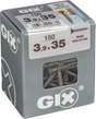 Lot De 150 Vis Acier Tête Fraisée Pozidriv Spax, Diam.3.9 Mm X L.35 Mm