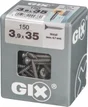 Lot De 150 Vis Acier Tête Fraisée Pozidriv Spax, Diam.3.9 Mm X L.35 Mm