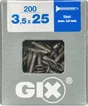 Lot De 200 Vis Acier Tête Fraisée Torx Spax, Diam.3.5 Mm X L.25 Mm