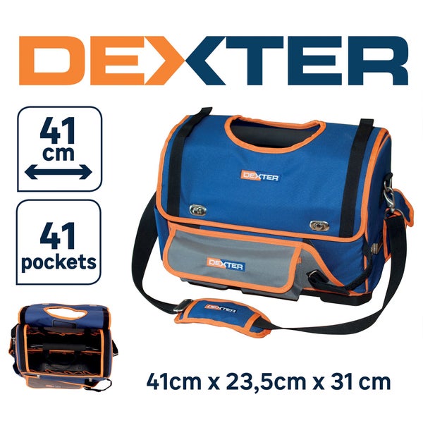 Panier Porte-Outils Grande Capacité En Polyester Dexter, L.40 Cm