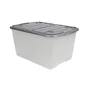 bac  IRIS polypropylène transparent / gris, 45 l