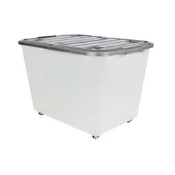Bac De Rangement Transparent Couv&Clips 60L