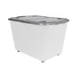 Bac De Rangement Transparent Couv&Clips 60L