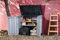Coffre de jardin SIO ACE en résine - KETER - noir et gris - 1200 litres