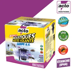 Aspirateur à moustiques/insectes volants, lampe UV d'extérieur, protège 300 m²