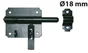 Verrou De Box Porte Cadenas Acier Prépeint, H.70 X L.150 X P.26 Mm