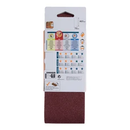 Lot De 2 Bandes Abrasives Dexter Pour Lime Électrique, Grains 80