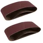Lot De 2 Bandes Abrasives Dexter, 75 X 457 Mm, Grains 120