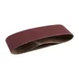 Lot de 2 bandes abrasives DEXTER pour lime électrique, 75 x 533 mm, grains 80