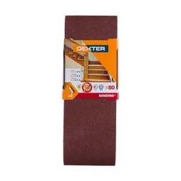 Lot De 2 Bandes Abrasives Dexter, 100 X 610 Mm, Grains 80