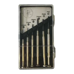 Jeu De 6 Tournevis De Précision Mixtes En Acier Carbone