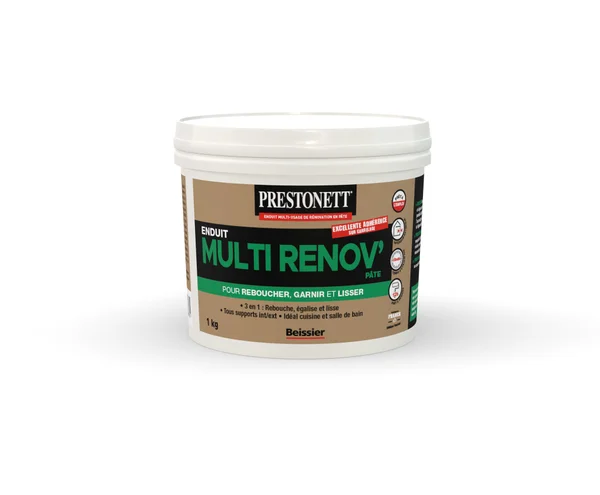 Enduit De Rénovation Et Garnissant Prestonett 1 Kg En Pâte, Intérieur/Extérieur