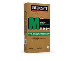 Enduit Multifonction Prestonett M 15 Kg En Poudre, Pour Mur Intérieur