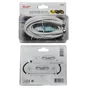 Câble Satellite Fiche F, Mâle/Mâle, Blanc, 4M Elap