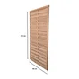 Panneau Bois Occultant Luna, L.90 X H.180 Cm, Marron