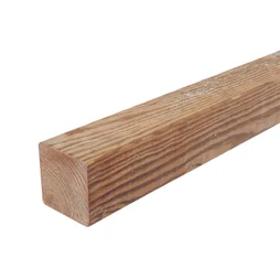 Poteau Bois Carré Luna Marron, L.9 X P.9 X H.180 Cm