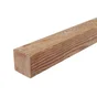 Poteau Bois Carré Luna Marron, L.9 X P.9 X H.180 Cm