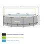 Piscine tubulaire INTEX Prism Frame ronde Diam. 3,66 x H.1,22m