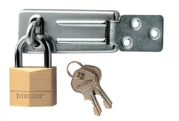 Master Lock 140703Eurd Pack Comprenant Un Moraillon De Porte Et Un Cadenas À Clé