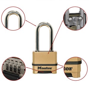 Cadenas À Combinaison Master Lock Zinc, L.51 Mm