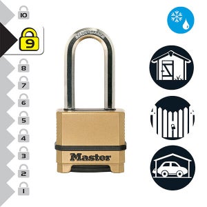 Cadenas À Combinaison Master Lock Zinc, L.51 Mm