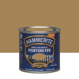 Peinture Fer Extérieur Direct Sur Rouille Hammerite Bronze Martelé 0.25 L