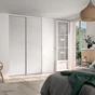 Porte de placard coulissant Snow frêne blanc l.96.2xH.250cm