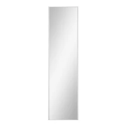 Porte de placard coulissant Reflect blanc miroir argent l.66.2xH.250cm