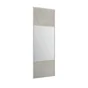 Porte de placard coulissant Ciment effet béton factory/miroir l.76.2xH.250cm