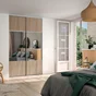 Porte de placard coulissant Dakota effet chêne dakota/miroir l.76.2xH.250cm