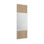 Porte de placard coulissant Dakota effet chêne dakota/miroir l.76.2xH.250cm