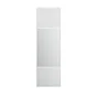 Porte de placard coulissant Snow effet frêne blanc/miroir l.96.2xH.250cm