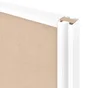 Porte de placard coulissant Snow effet frêne blanc/miroir l.96.2xH.250cm