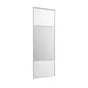 Porte de placard coulissant Shine blanc brillant/miroir l.76.2xH.250cm
