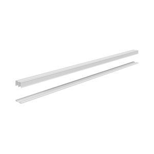 Paire de rails SPACEO blanc L.194 cm