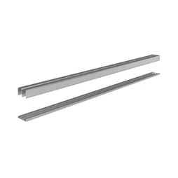Paire de rails SPACEO gris L.150 cm