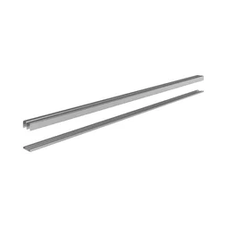Paire de rails SPACEO gris L.224 cm