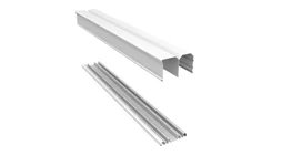 Paire de rails SPACEO blanc L.150 cm