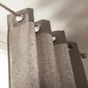 Rideau tamisant, Metis taupe l.135 x H.260 cm