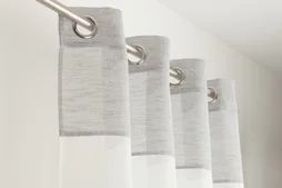 Voilage Tamisant, Tendancia Blanc/Gris L.140 X H.240 Cm
