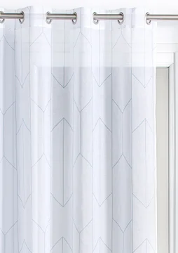 Voilage Tamisant, Confort Bleu L.140 X H.240 Cm