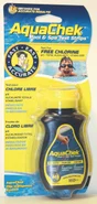Languettes d'analyse piscine Aquacheck, Analyse du taux de chlore