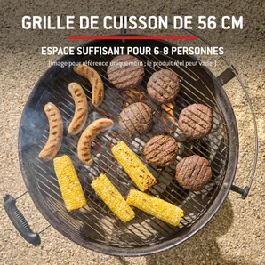 Barbecue au charbon de bois WEBER Master-touch GBS E-5750, noir