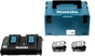 Ensemble Chargeur + 2 Batteries Makita 18 V, 4 Ah
